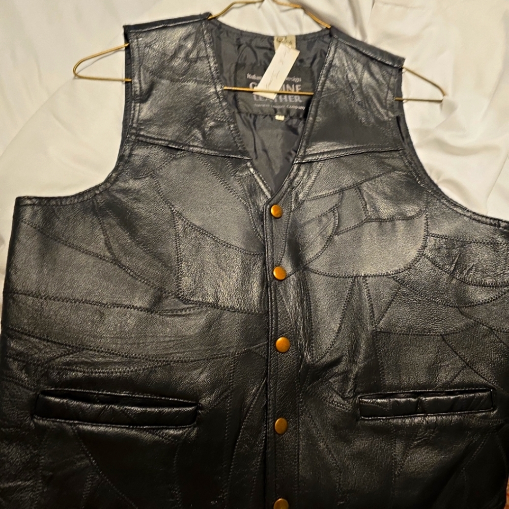 Leather vest
